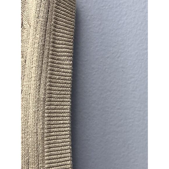 Bolle Golf Pullover Sweater Vest Mens Large Tan‎ Black Embroidered Cable - Picture 6 of 7